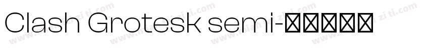 Clash Grotesk semi字体转换